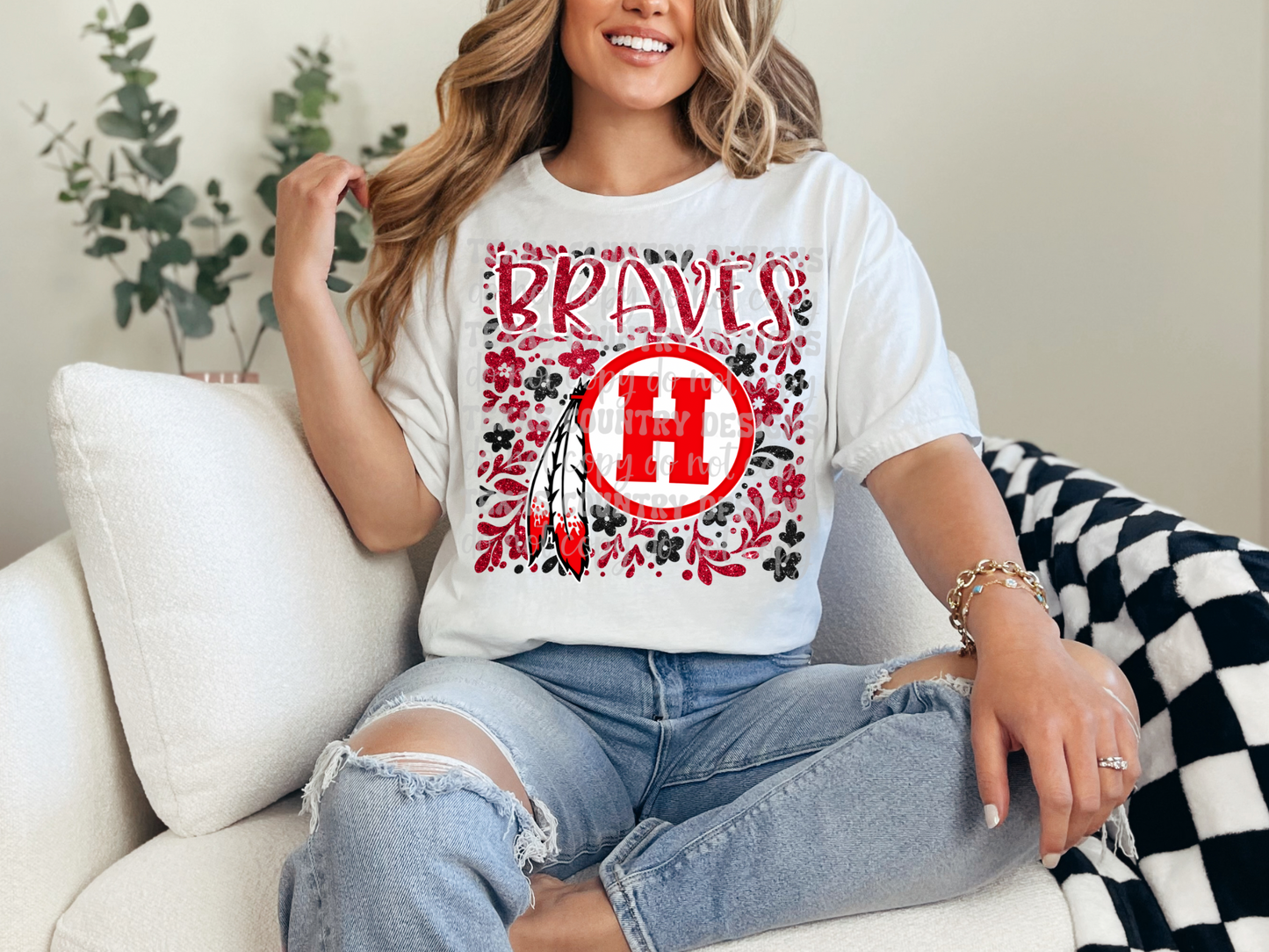 Harlandale Braves Floral
