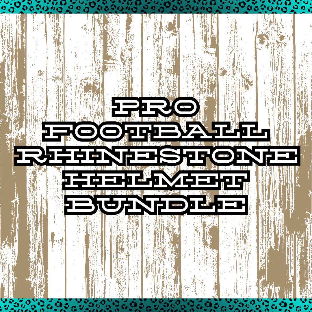 Pro Football Rhinestone Helmets