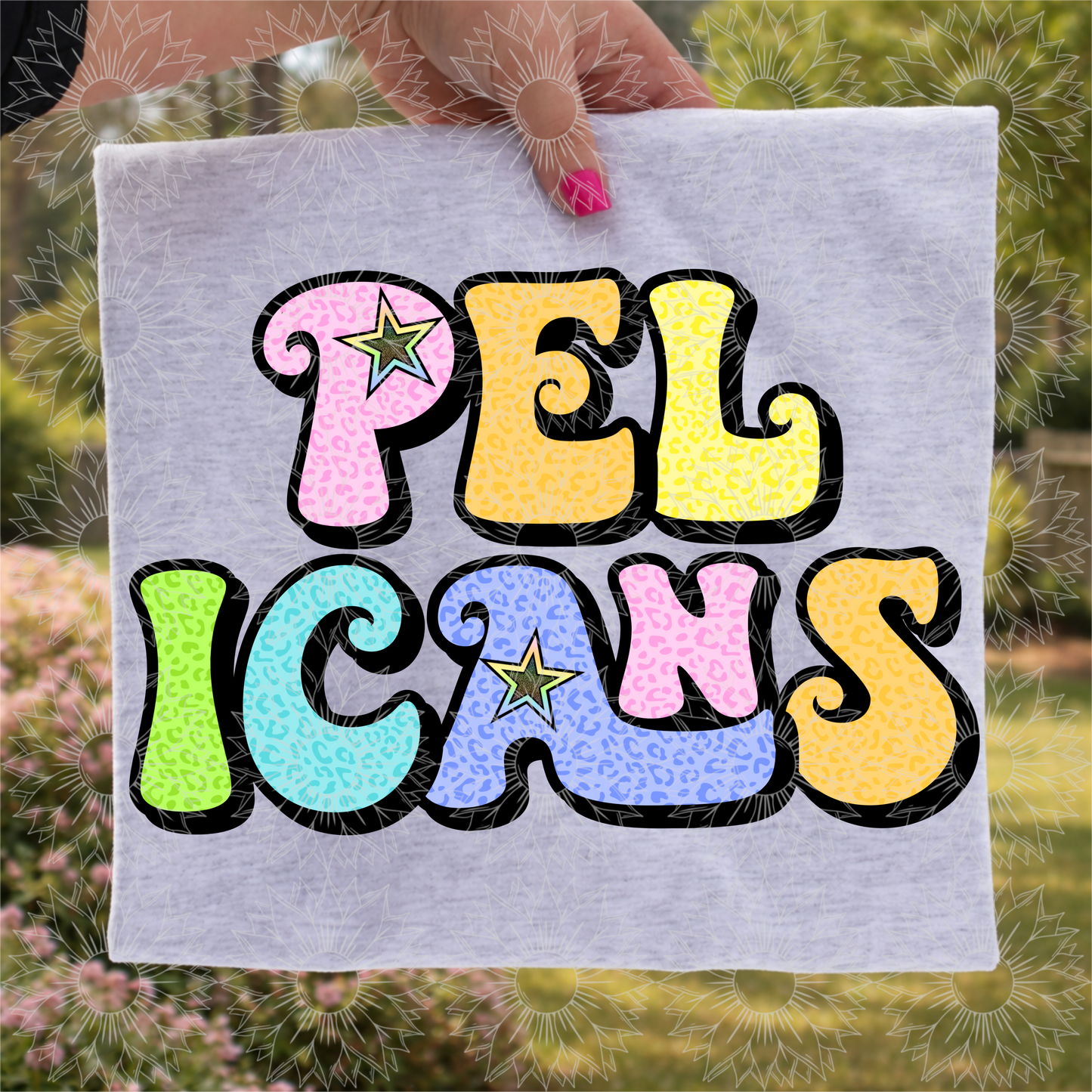 Retro Leopard Pelicans