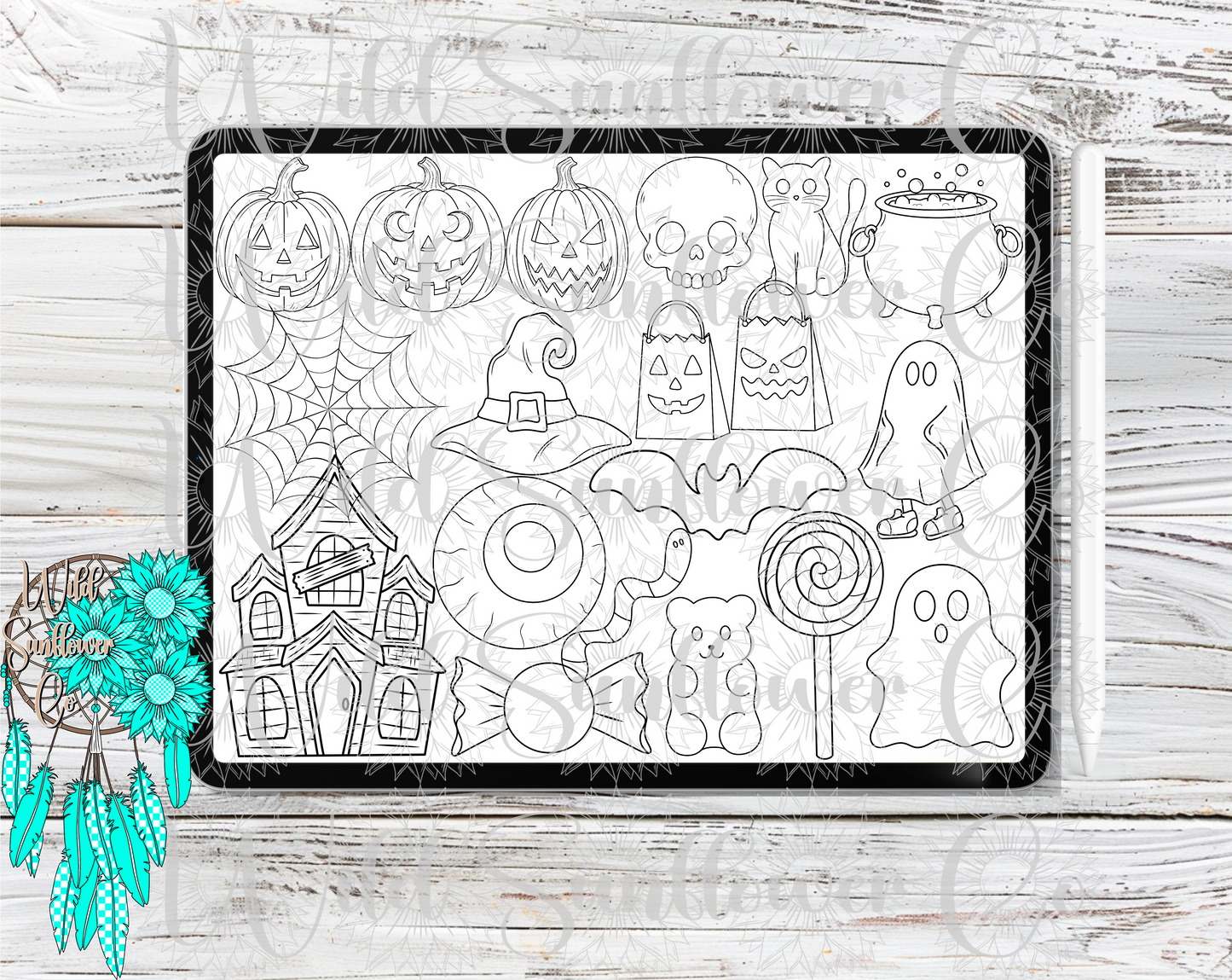 Halloween Procreate Stamp Set
