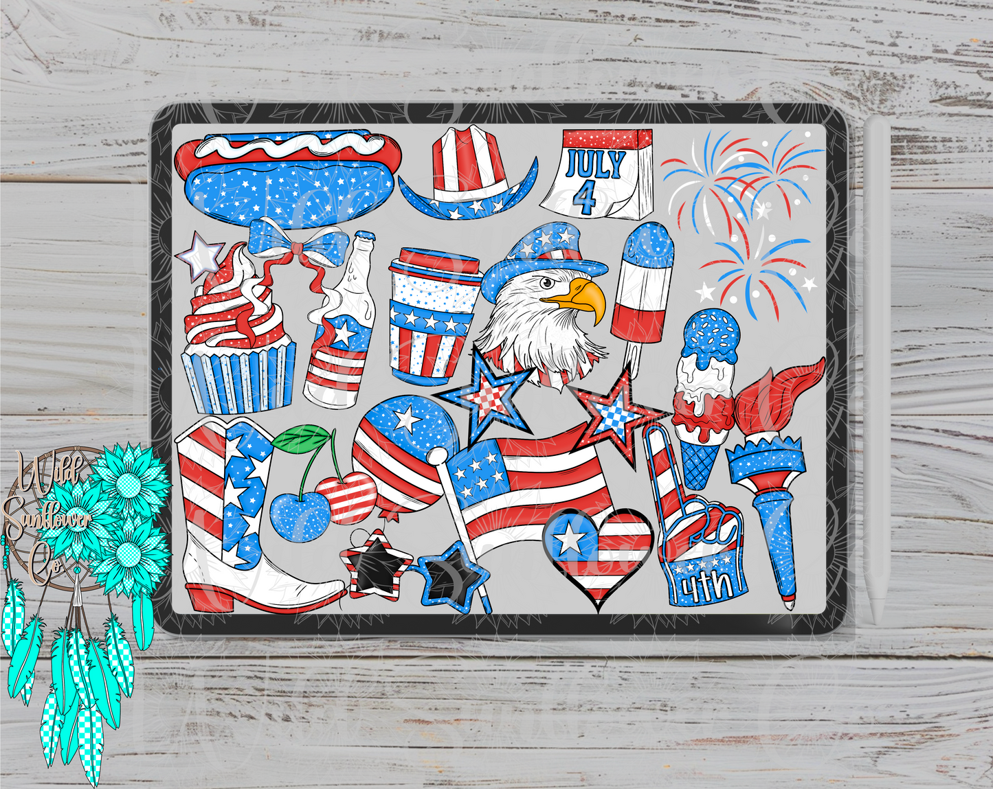 Fourth of July Clipart Set