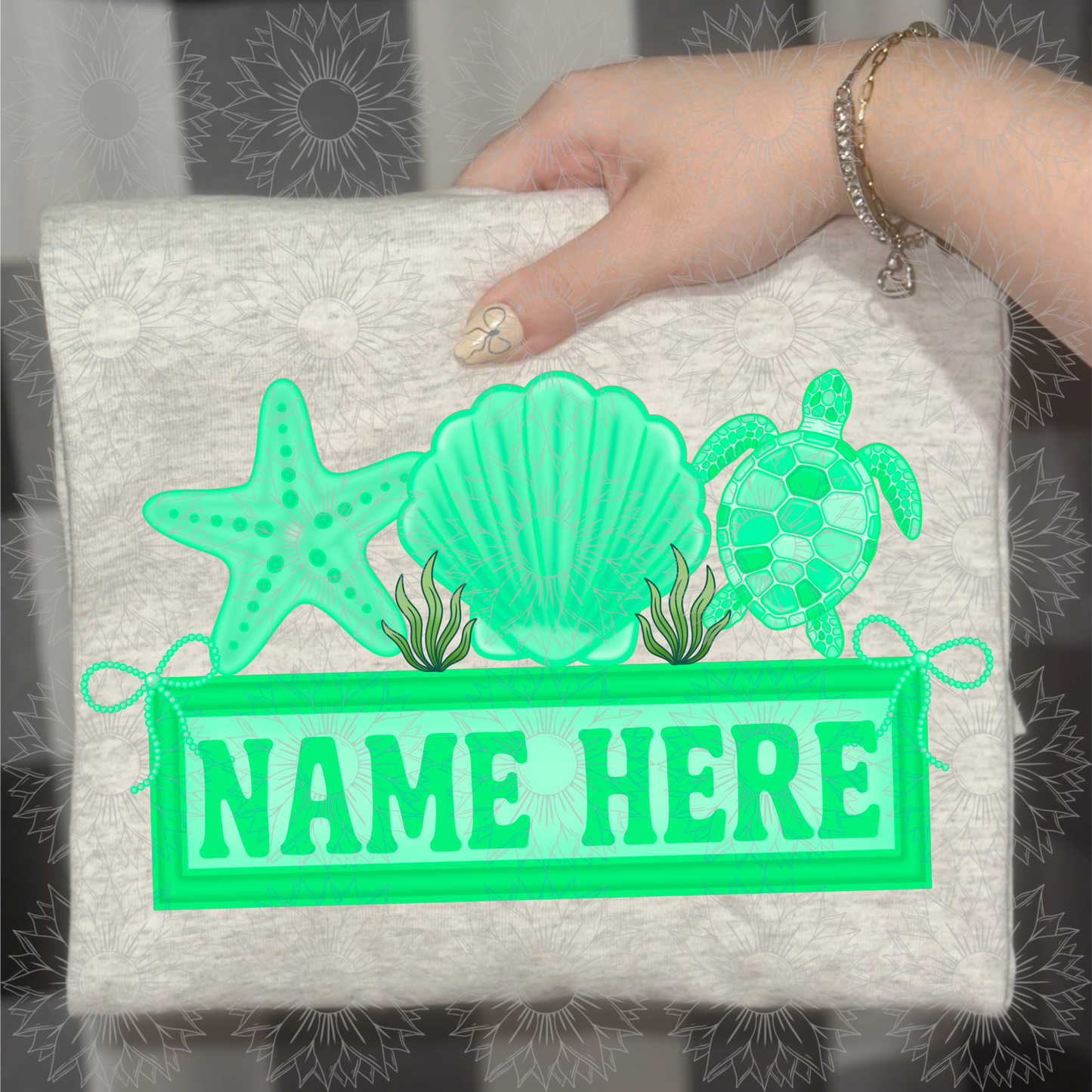 Sea Bow Name Plate Green