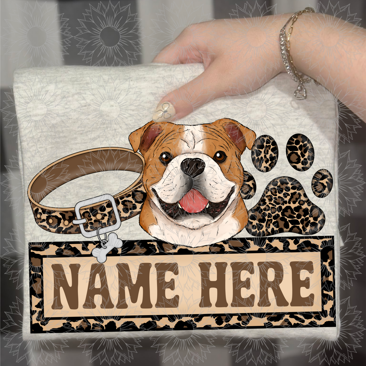 Bulldog Name Plate Cheetah