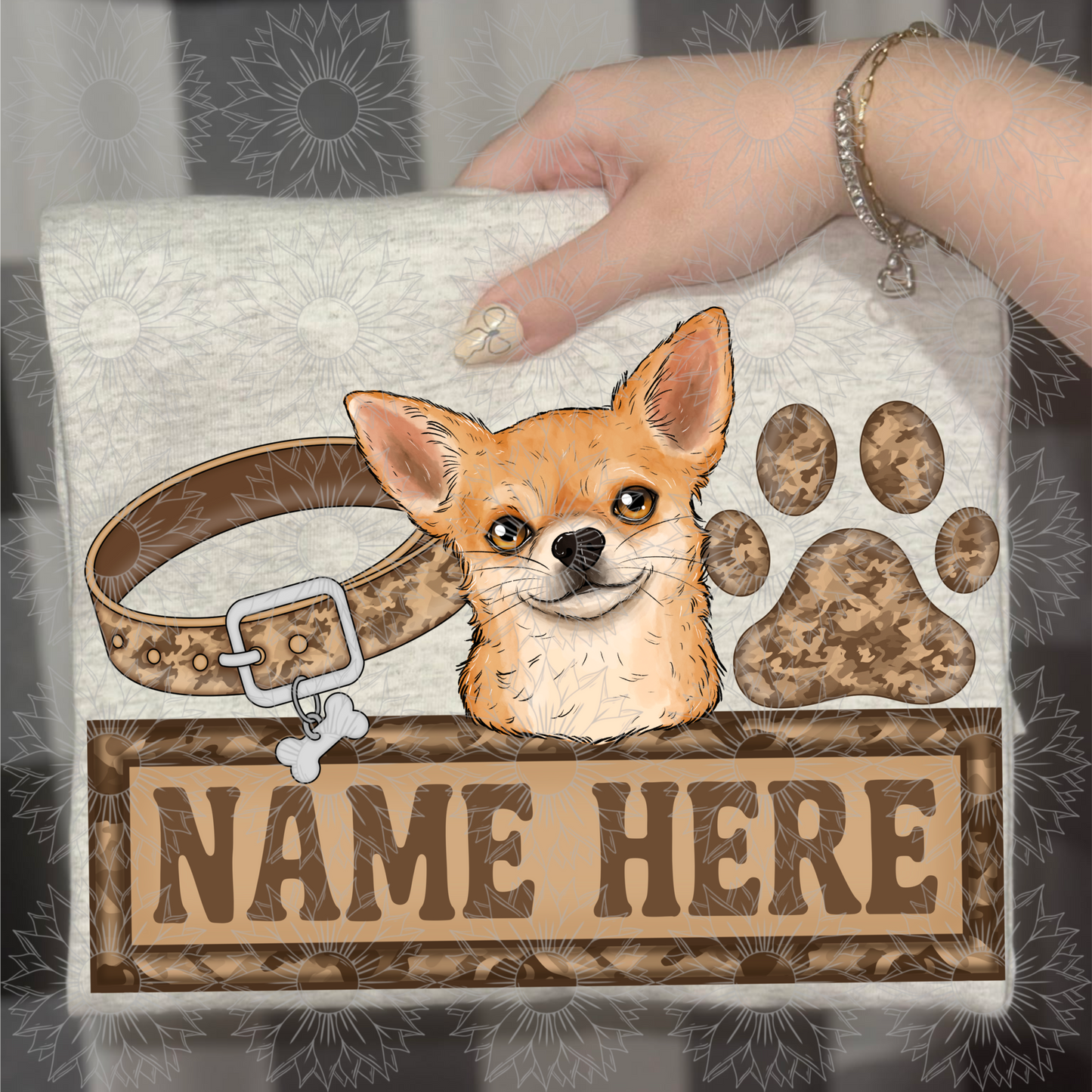 Chihuahua Name Plate Camo