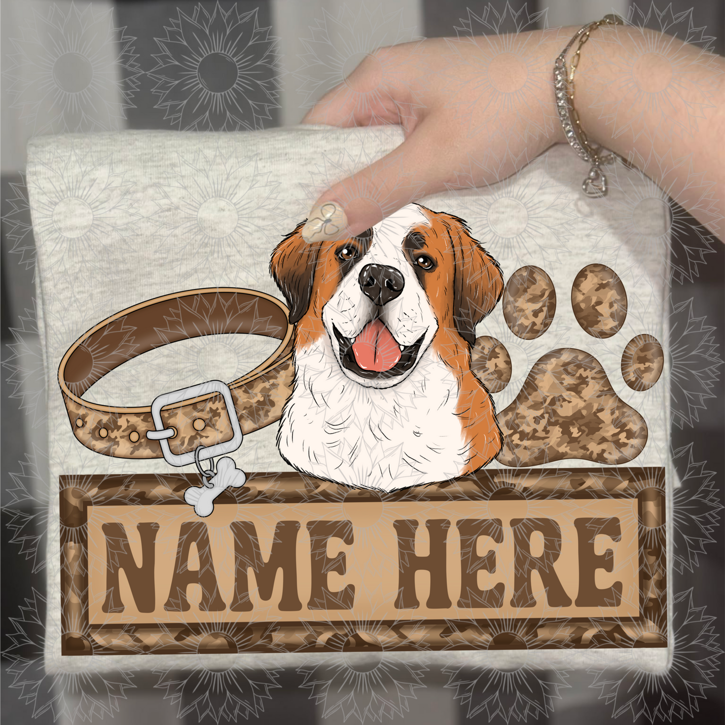 St. Bernard Name Plate Camo