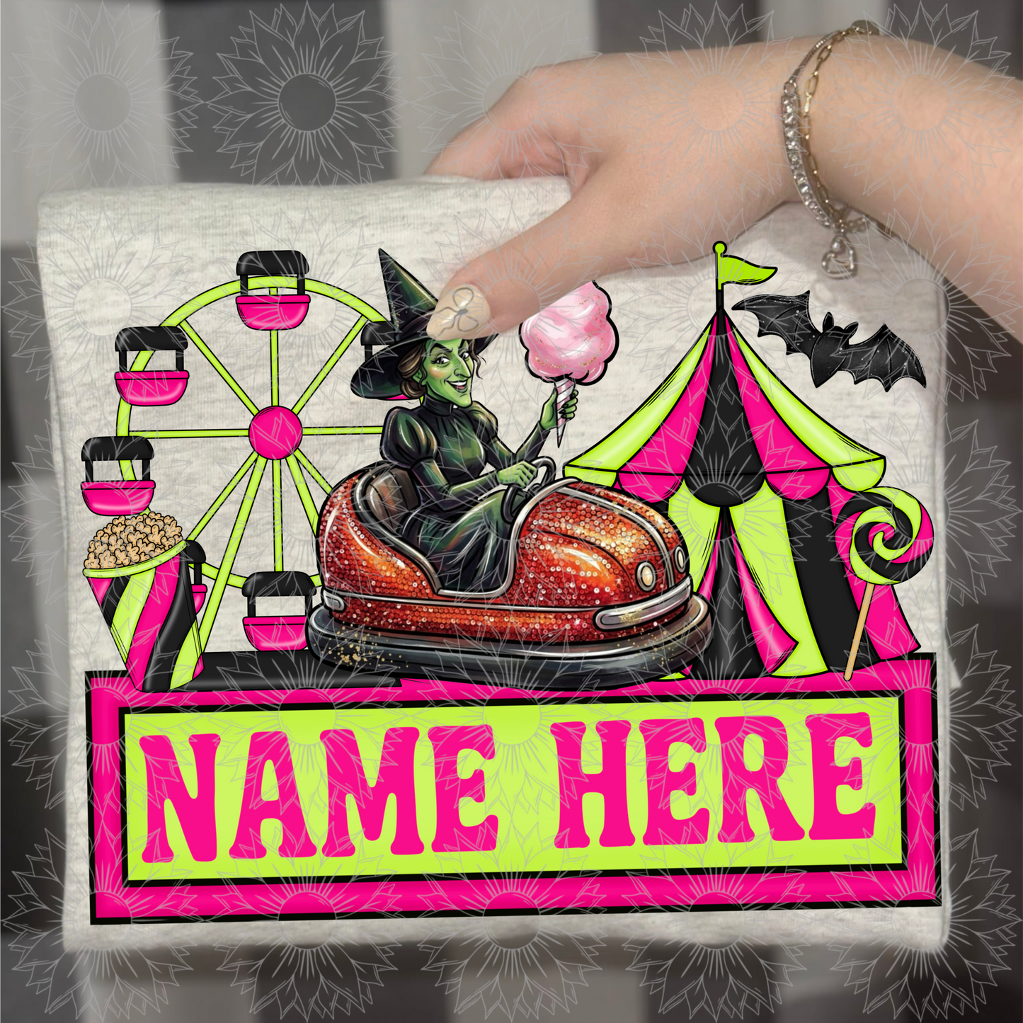Witch Carnival Name Plate