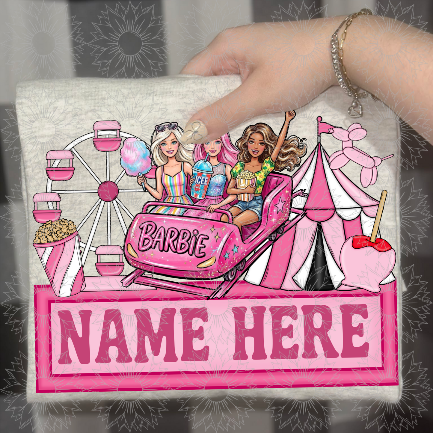 Girls Just Wanna Have Fun Carnival Name Plate