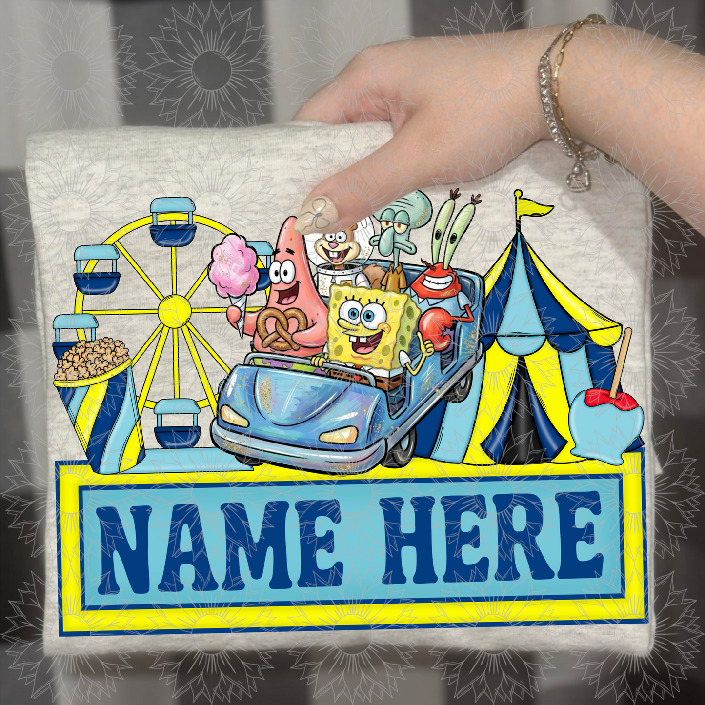 Krusty Crew Carnival Name Plate