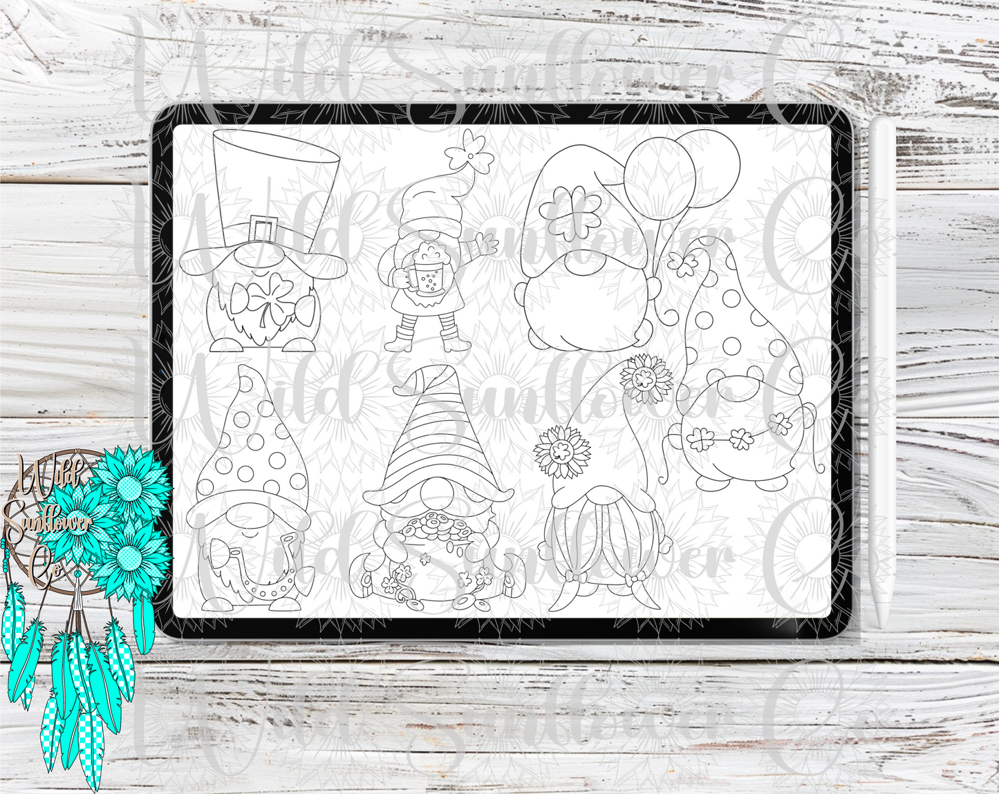 St. Patty Gnomes Procreate Stamps