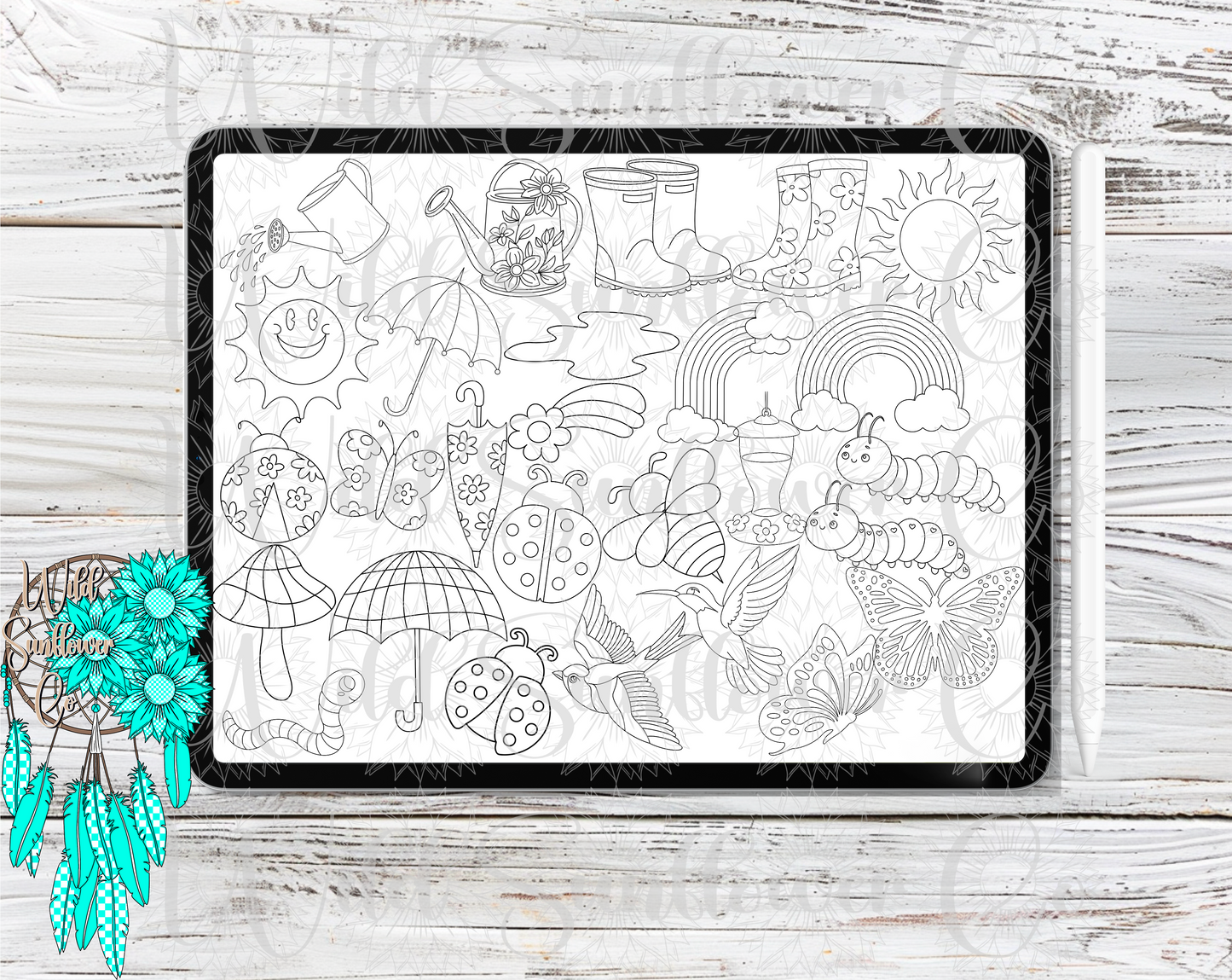 Spring Vibes Procreate Stamps