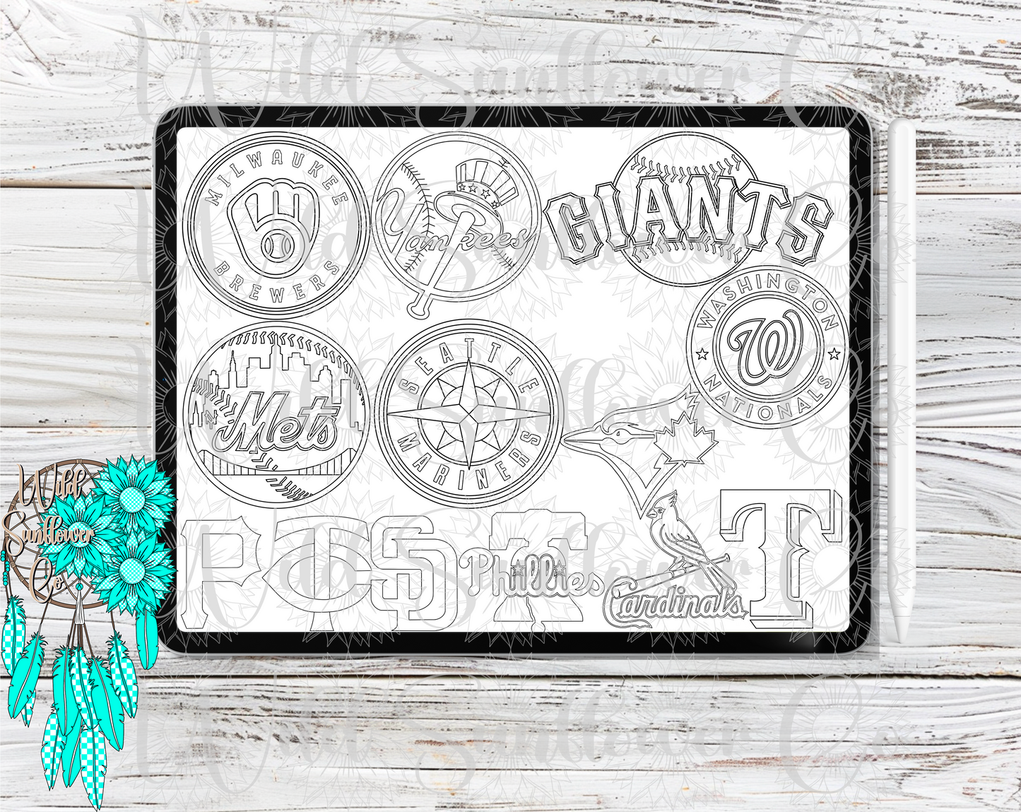 Baseball Logos Procreate Stamps