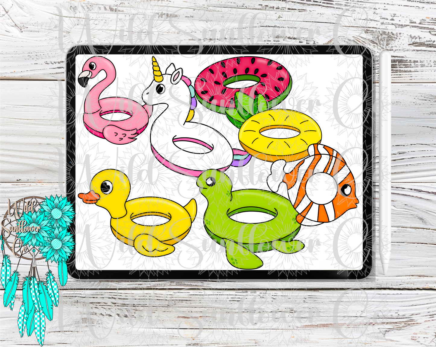 Decorative Floats Clipart Set