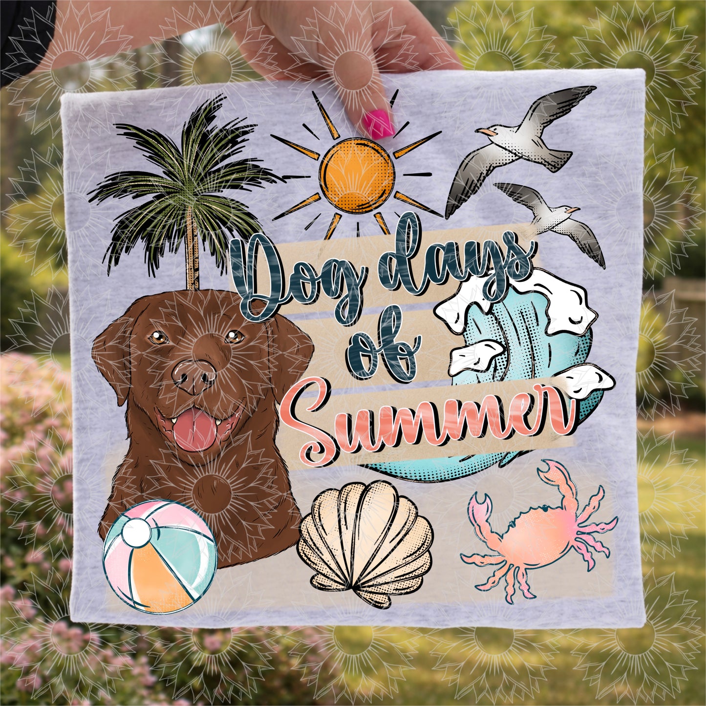 Dog Days of Summer Chocolate Lab