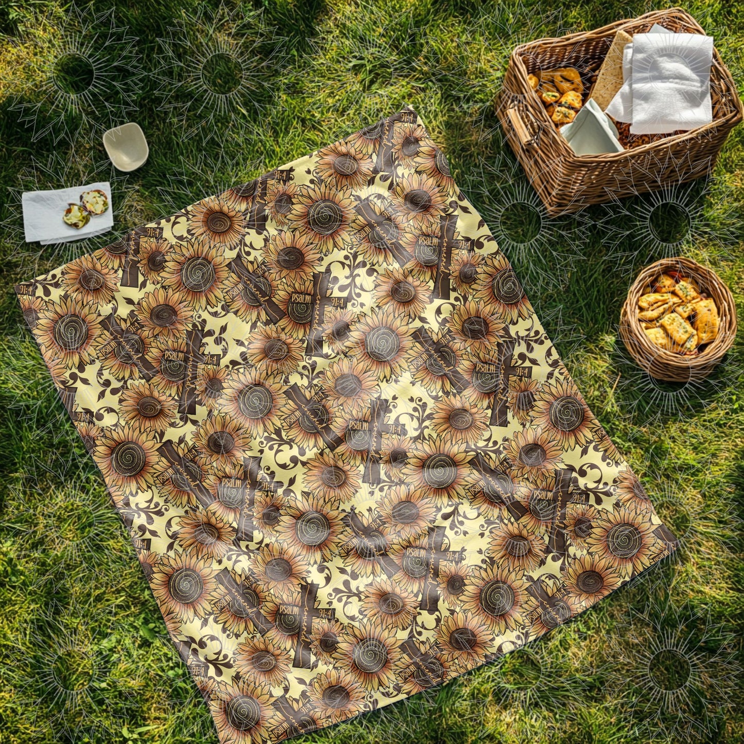 Sunflower Cross Delivered Seamless