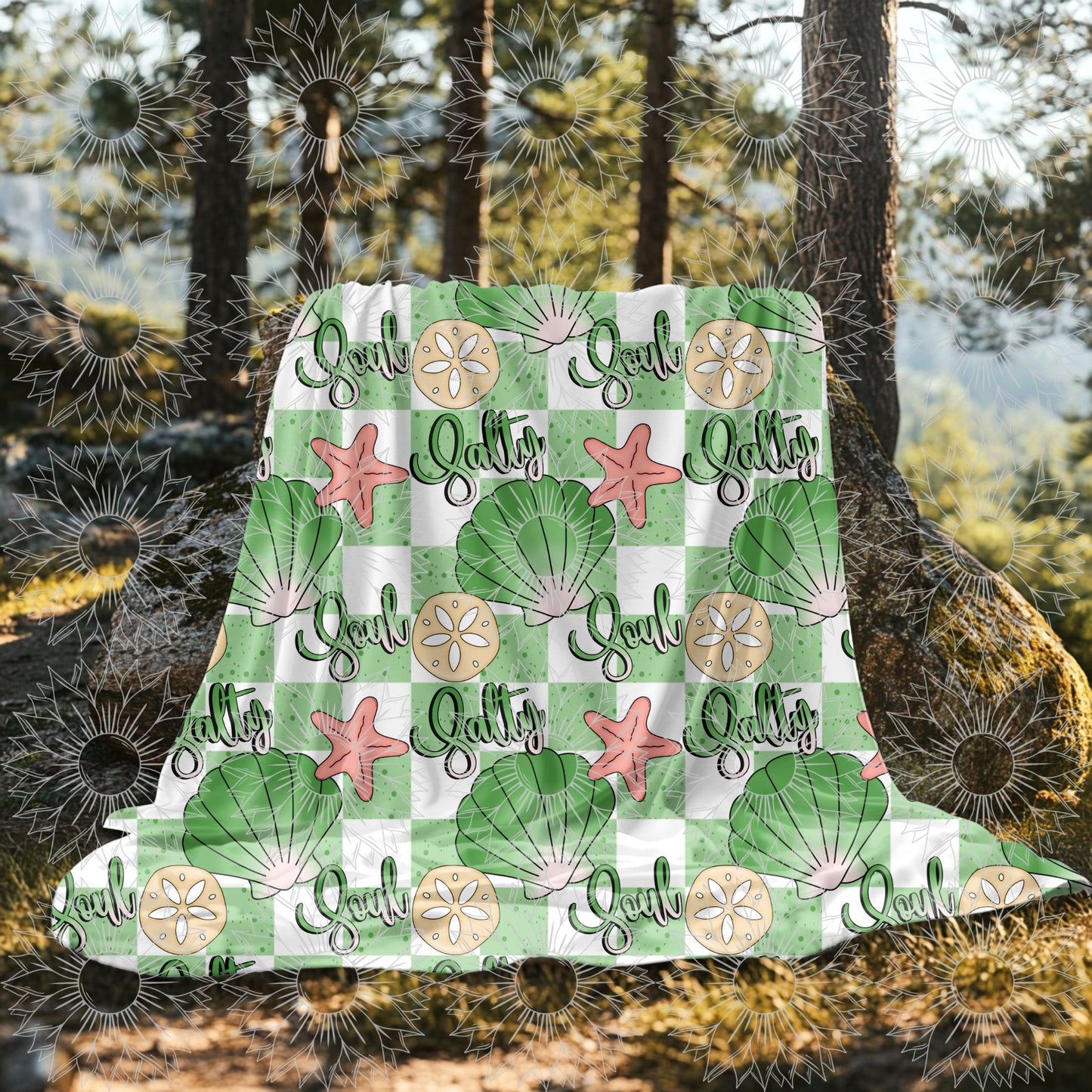 Salty Soul Green Tones Seamless