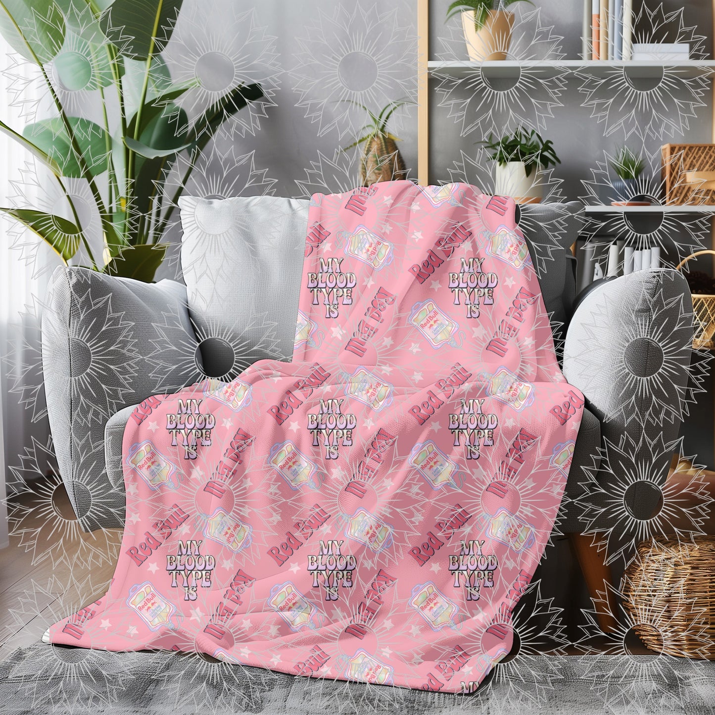 My Blood Type Is RB Pink Seamless