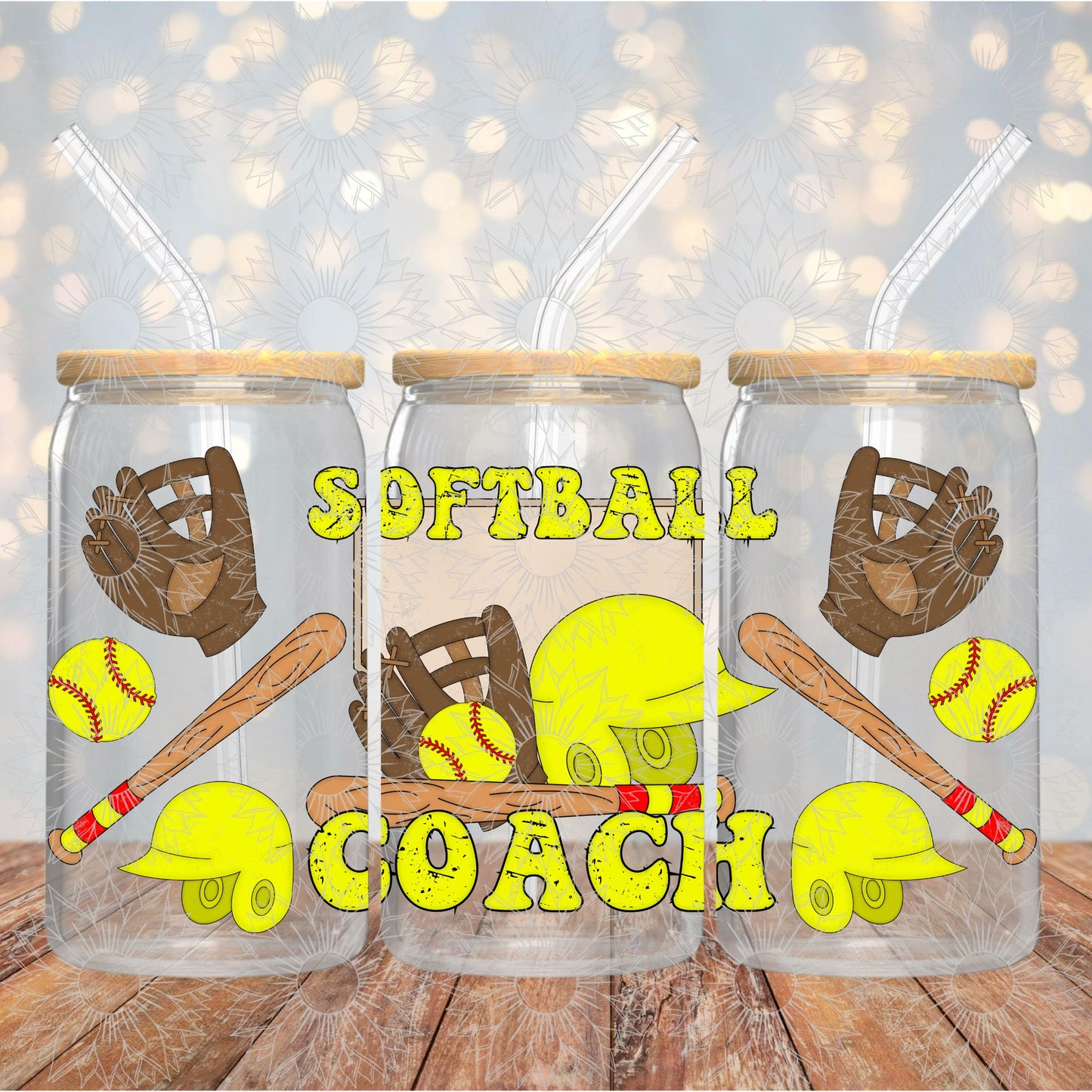 Softball Coach Grunge 16OZ