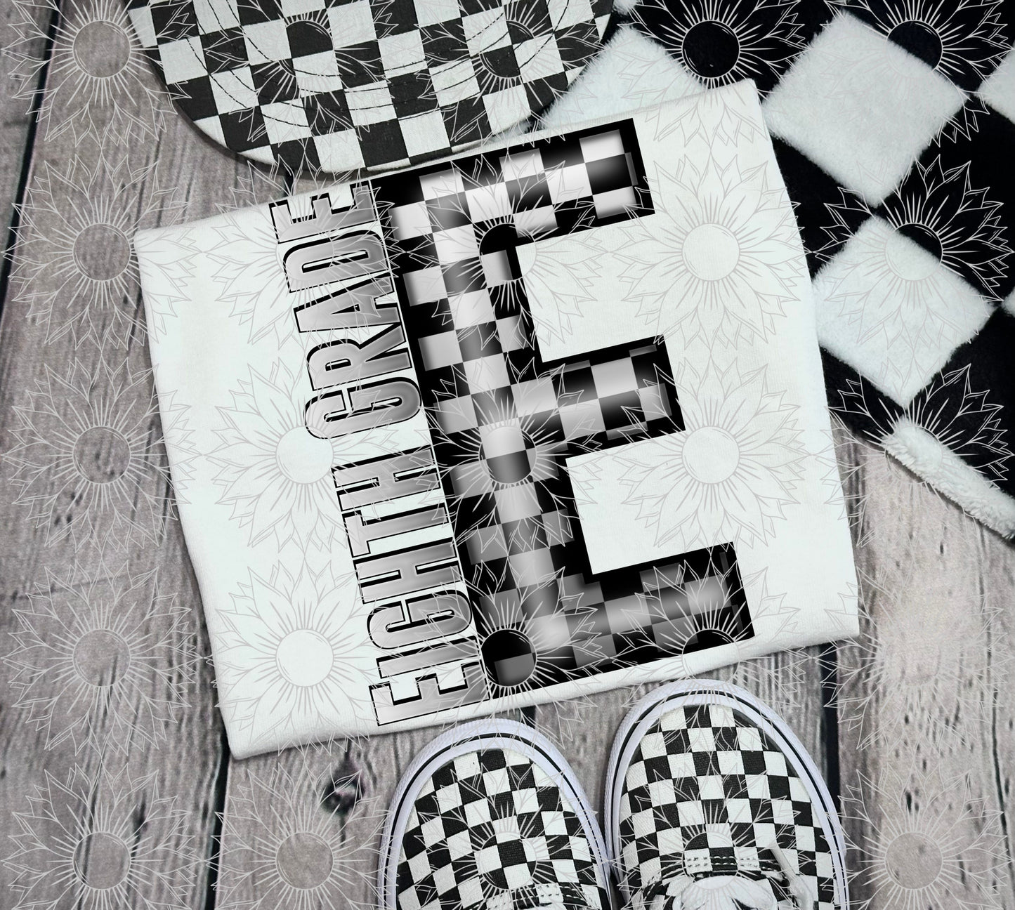 Eighth Grade Gray Checkered