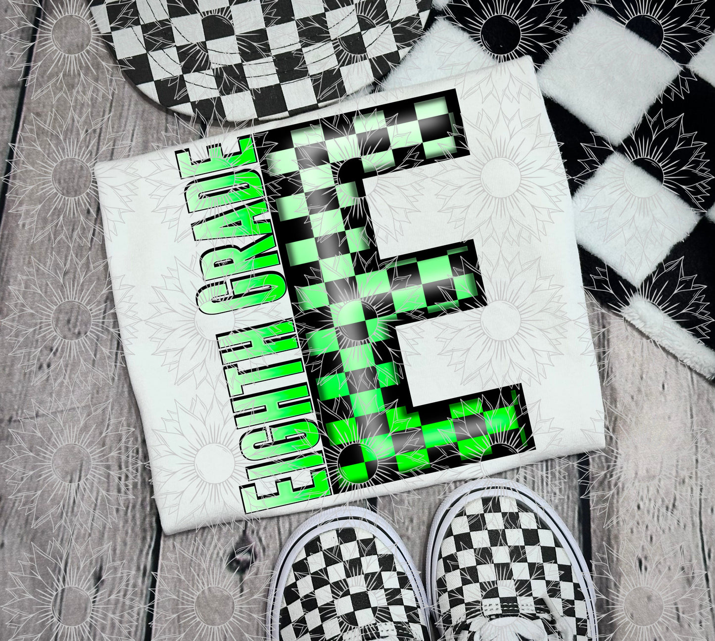 Eighth Grade Green Checkered