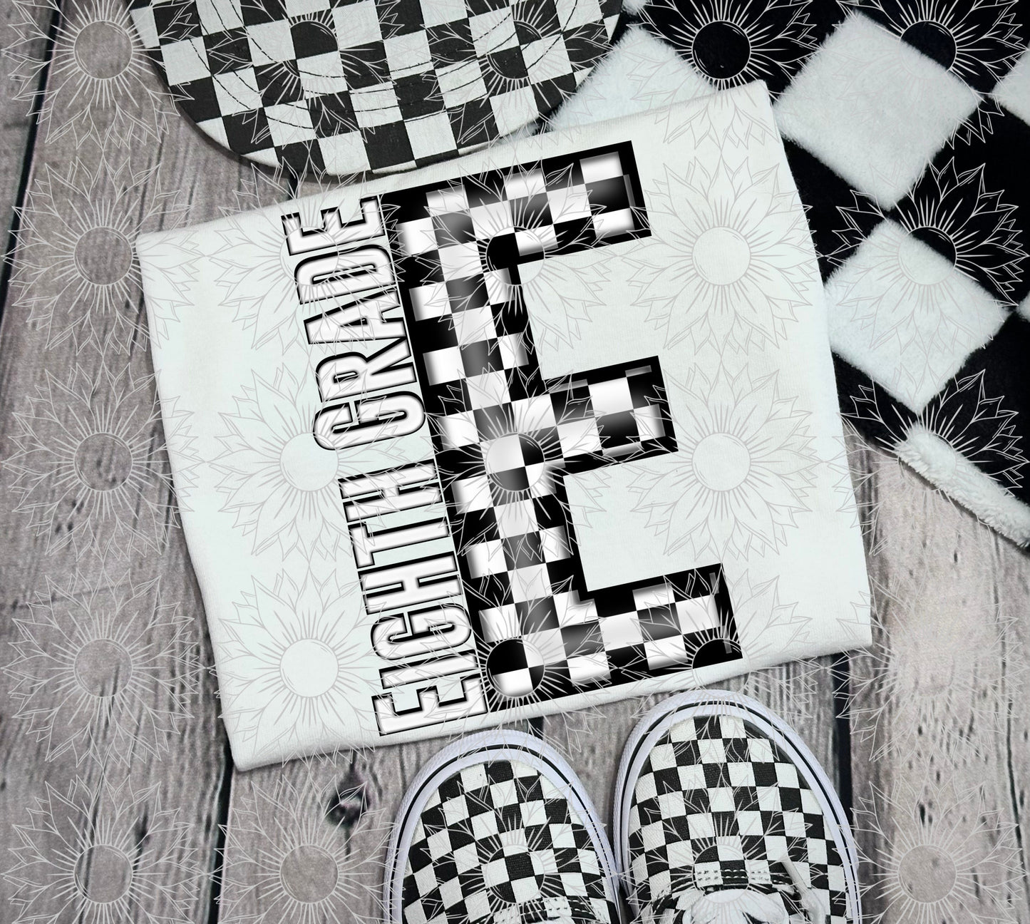 Eighth Grade Black Checkered