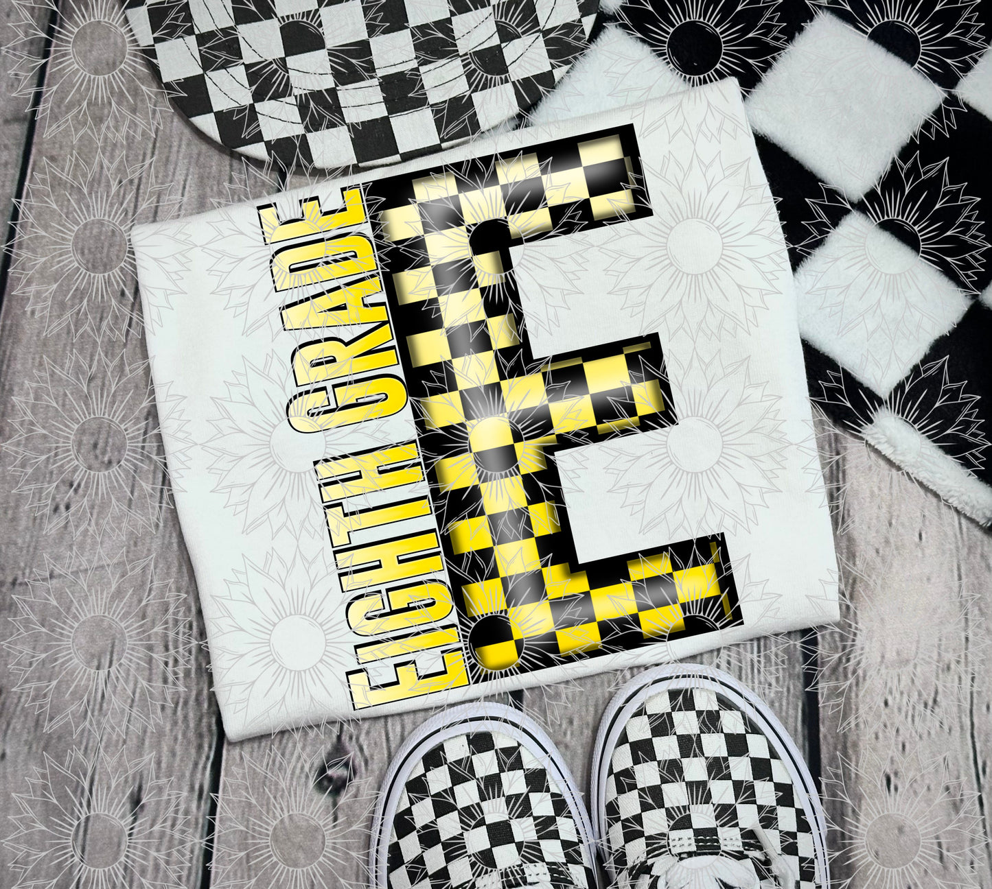 Eighth Grade Yellow Checkered