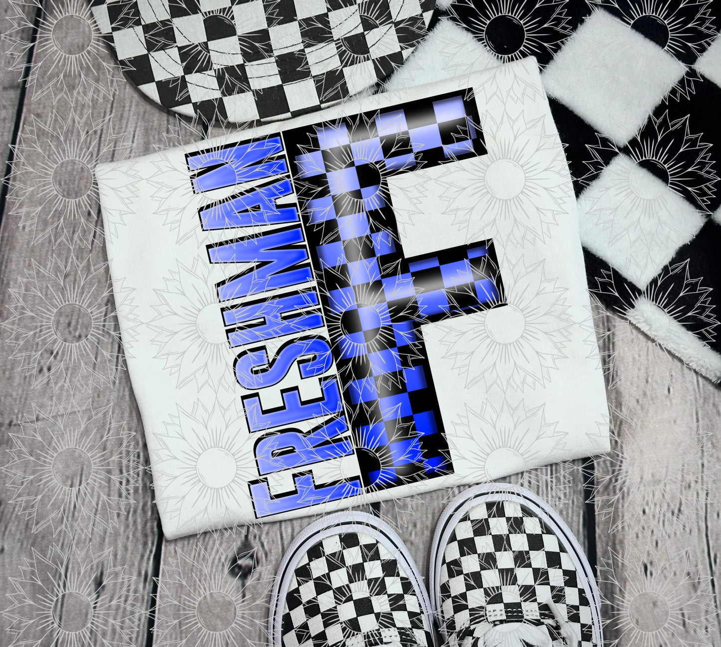Freshman Blue Checkered