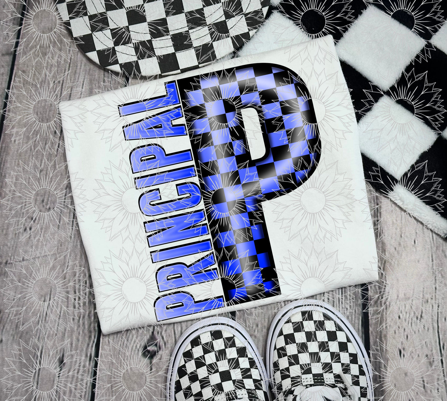 Principal Blue Checkered
