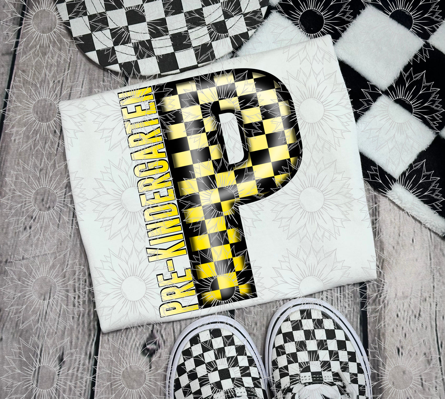 Pre-Kindergarten Yellow Checkered