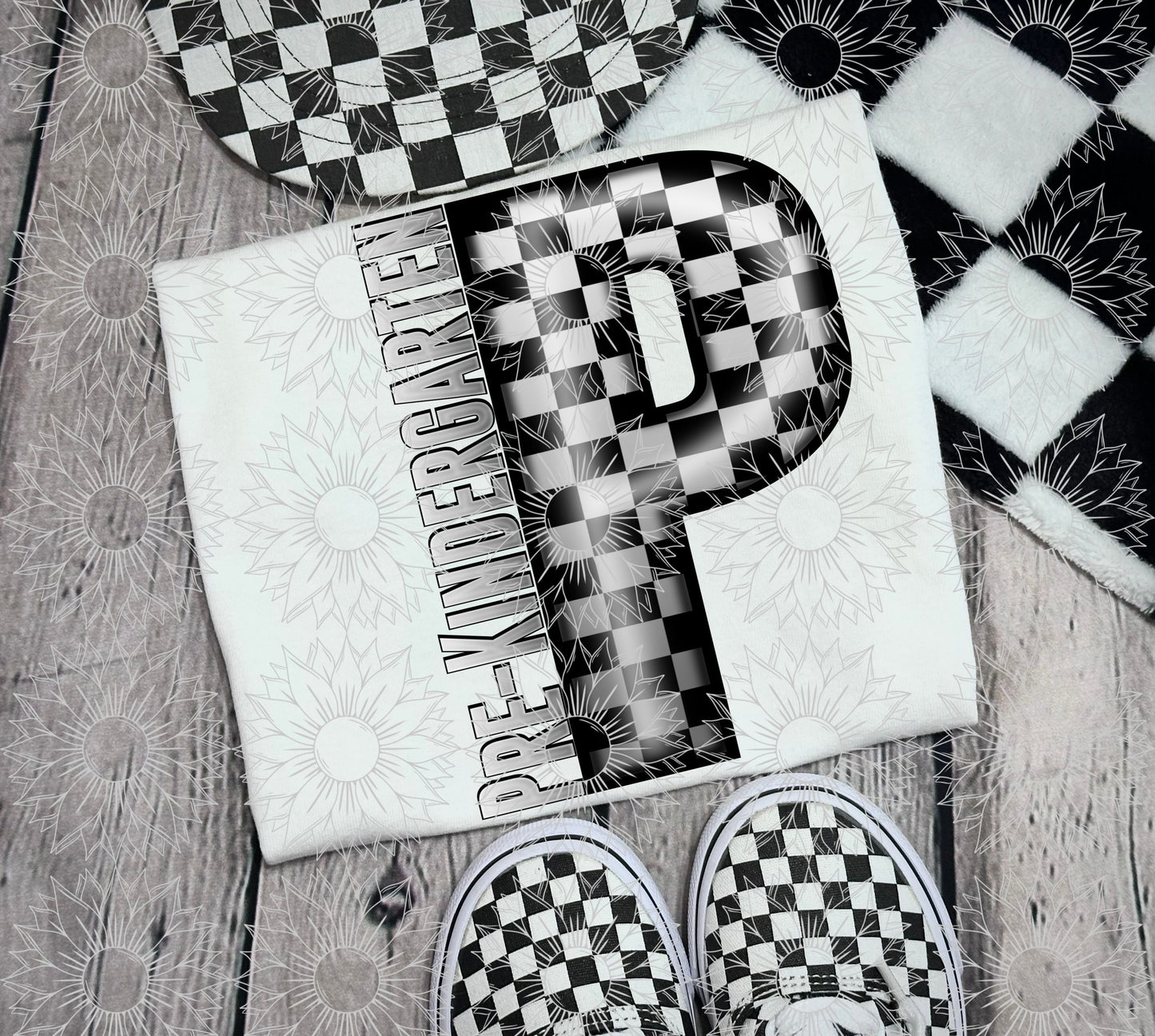 Pre-Kindergarten Gray Checkered