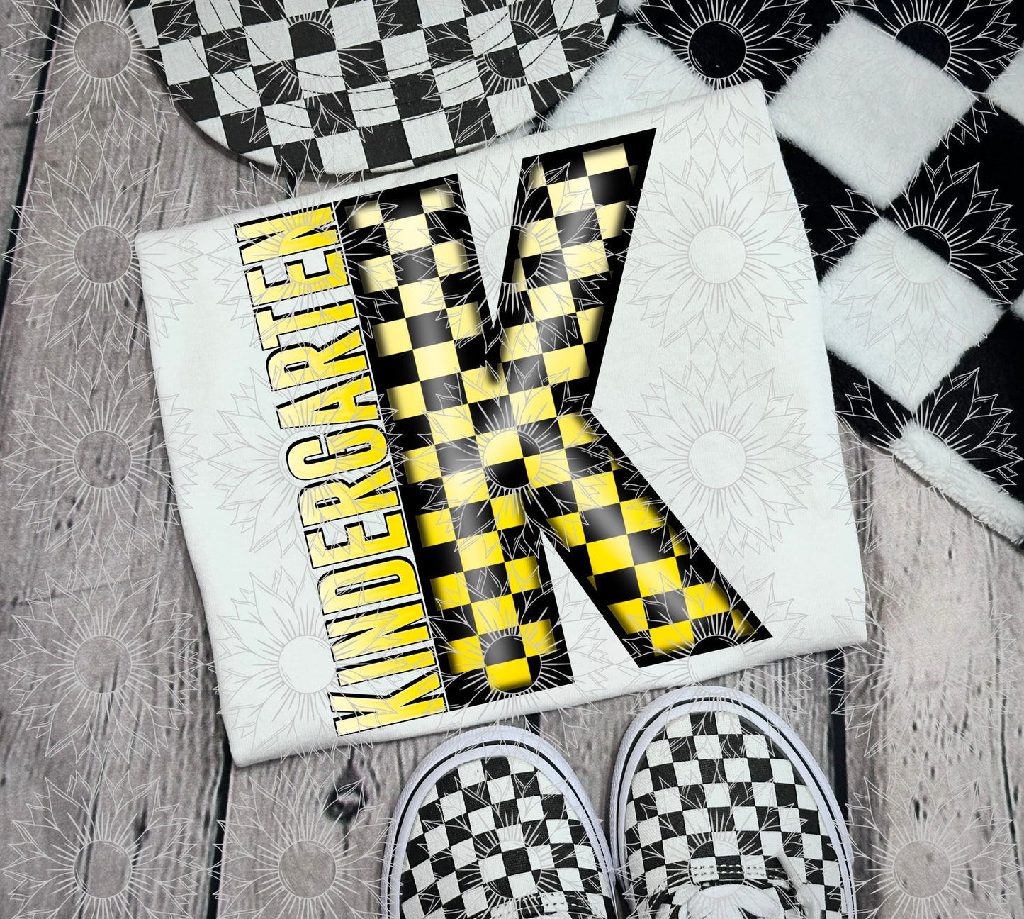 Kindergarten Yellow Checkered