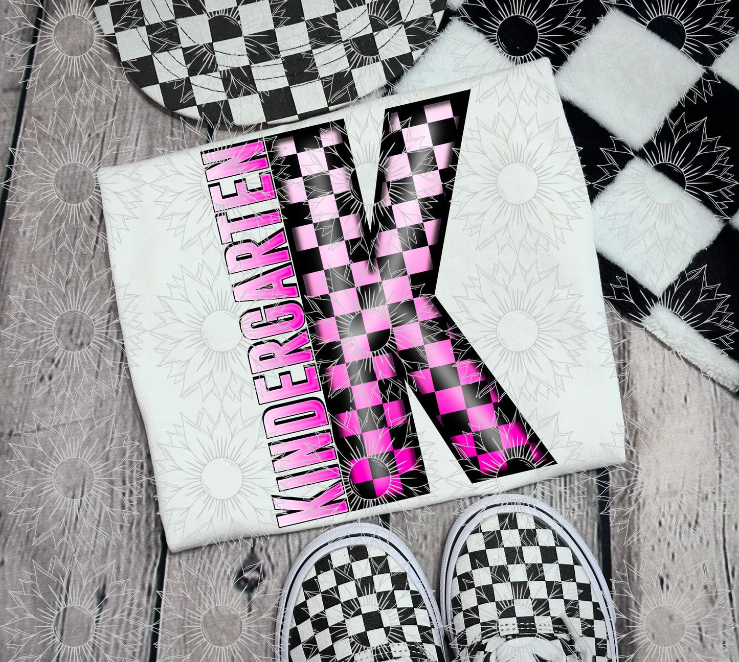 Kindergarten Pink Checkered