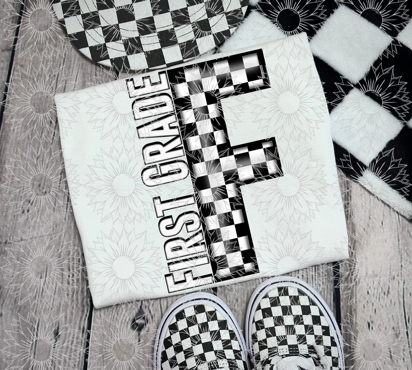 First Grade Black Checkered
