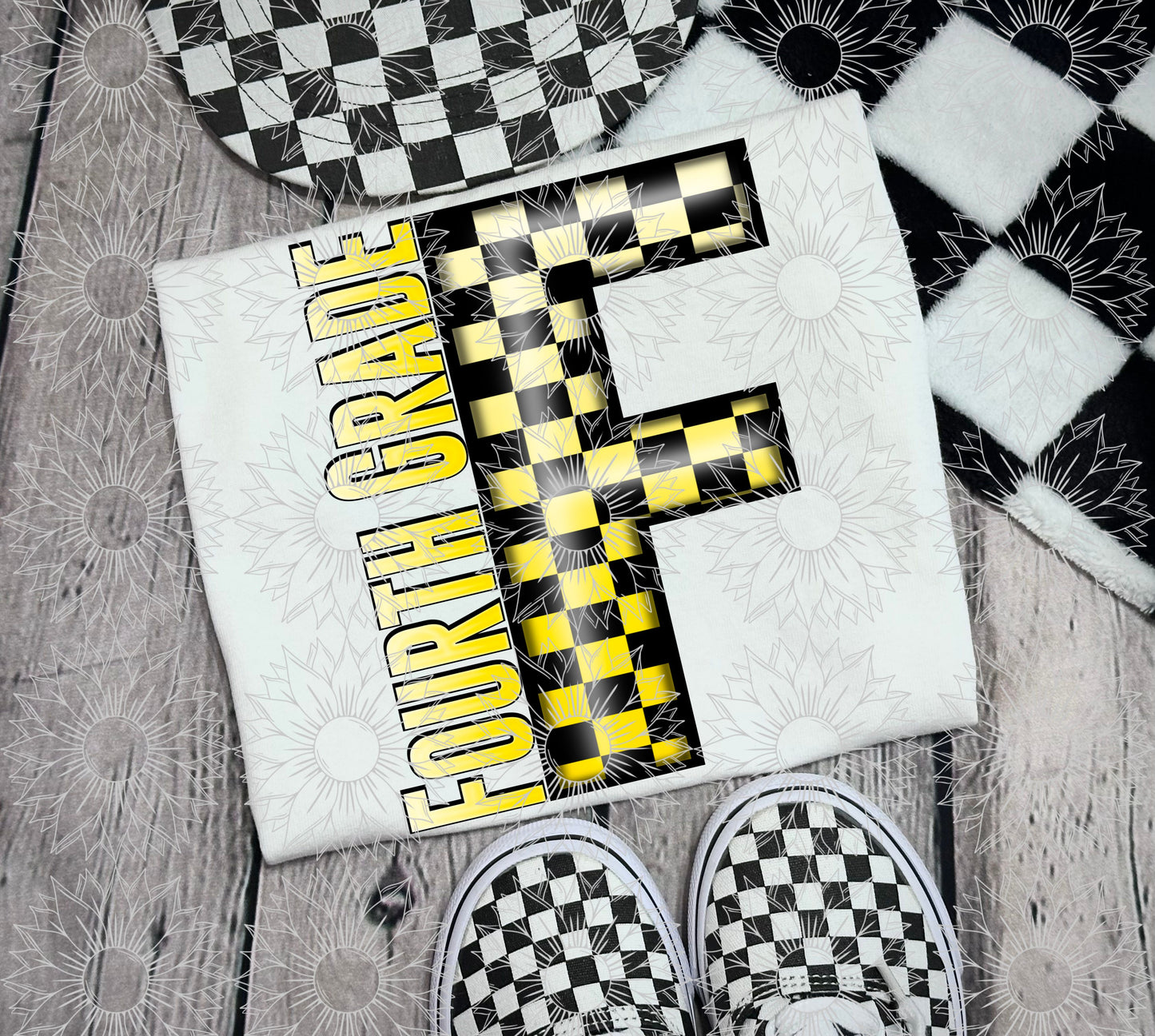Fourth Grade Yellow Checkered
