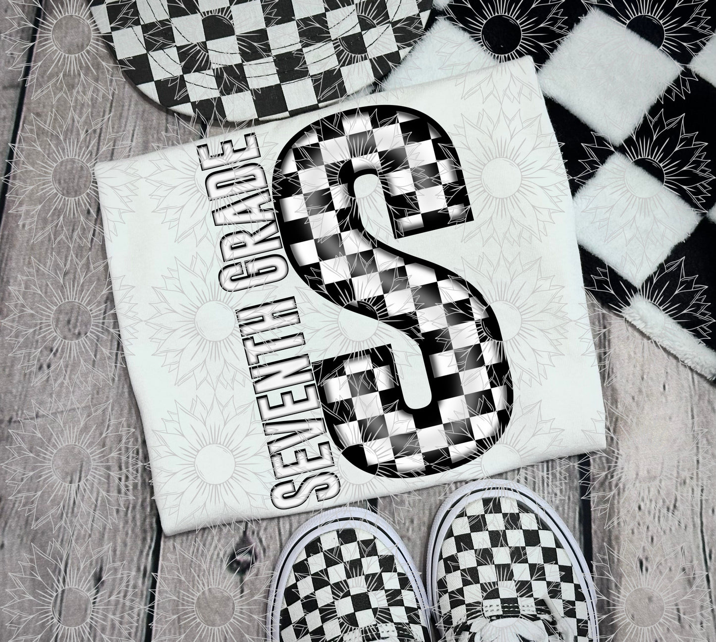 Seventh Grade Black Checkered