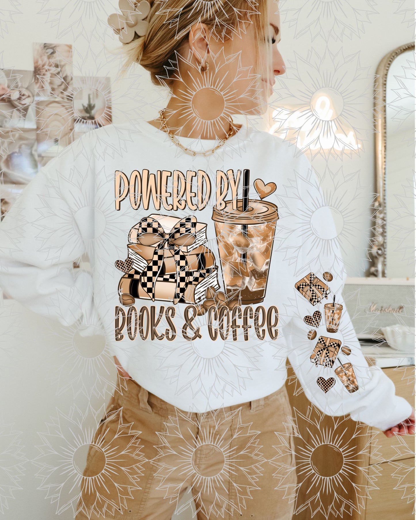 Powered By Books & Coffee W/Sleeve