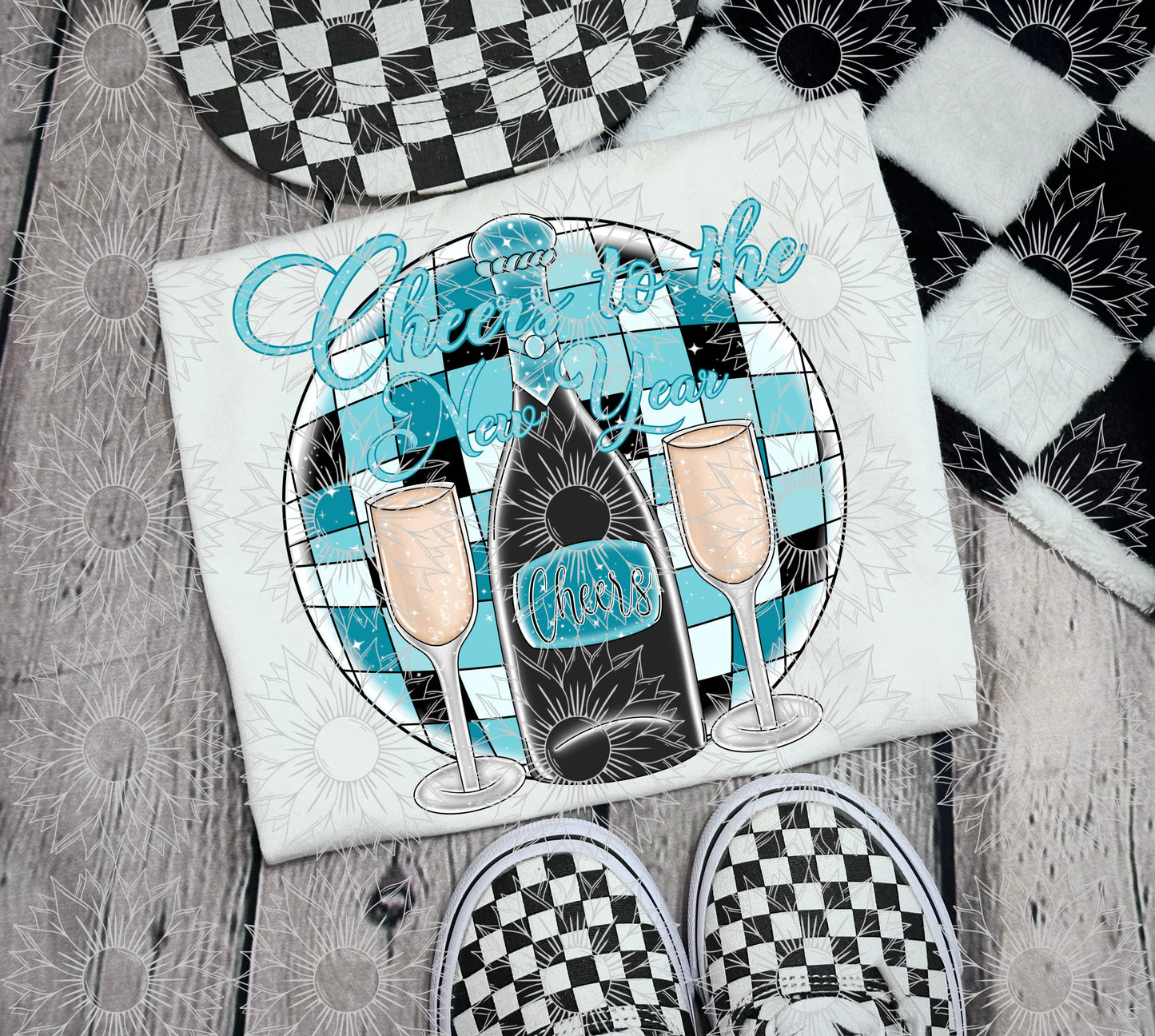 Cheers To The New Year - Blue