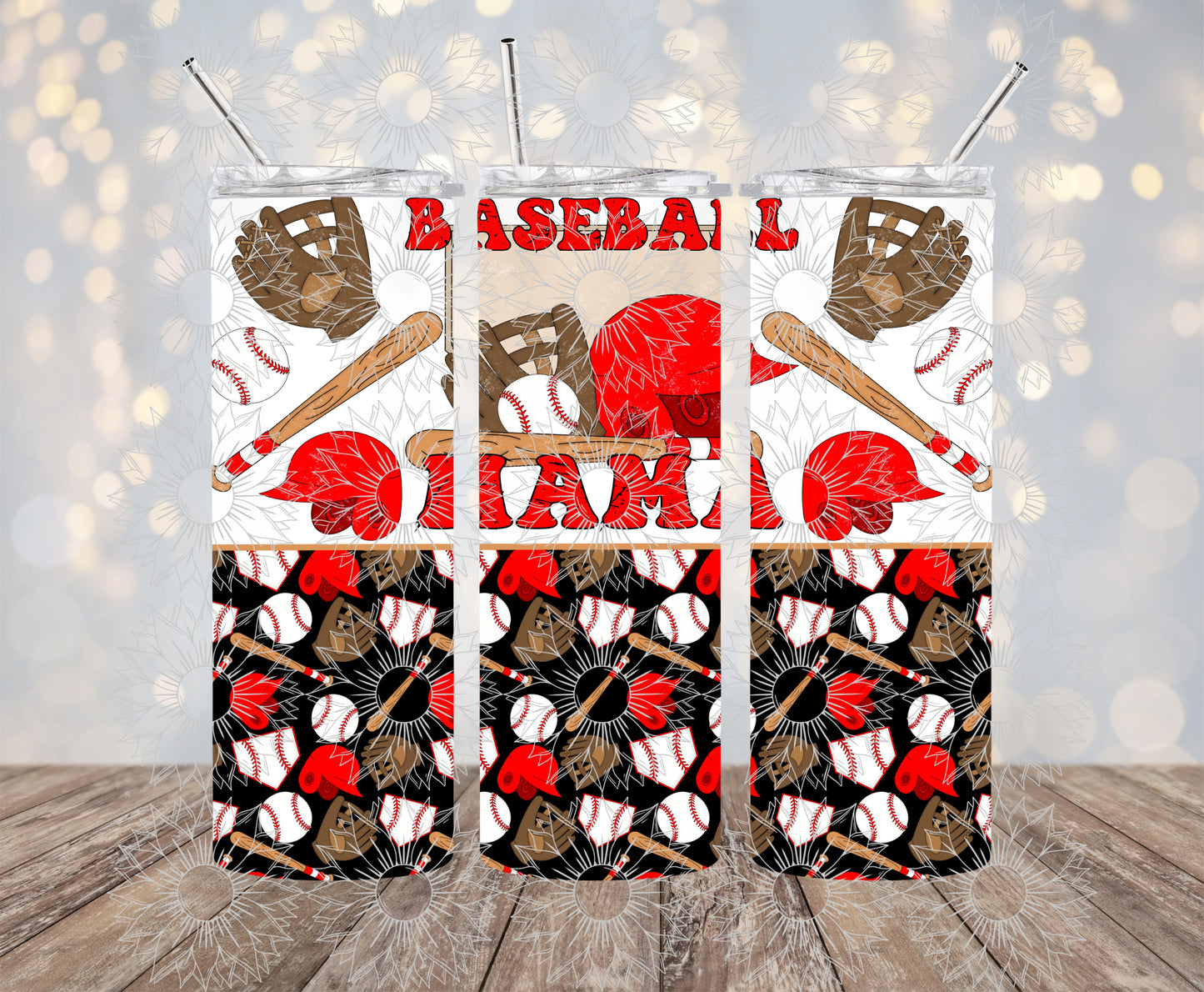 Baseball Mama Grunge 20OZ