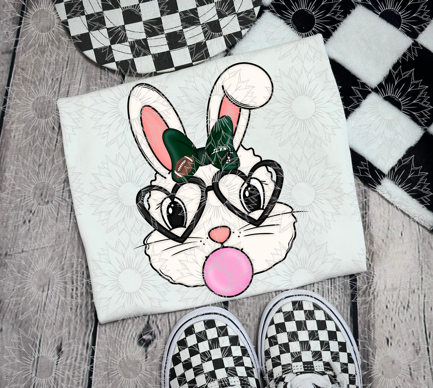 NYJ Bunny Bow