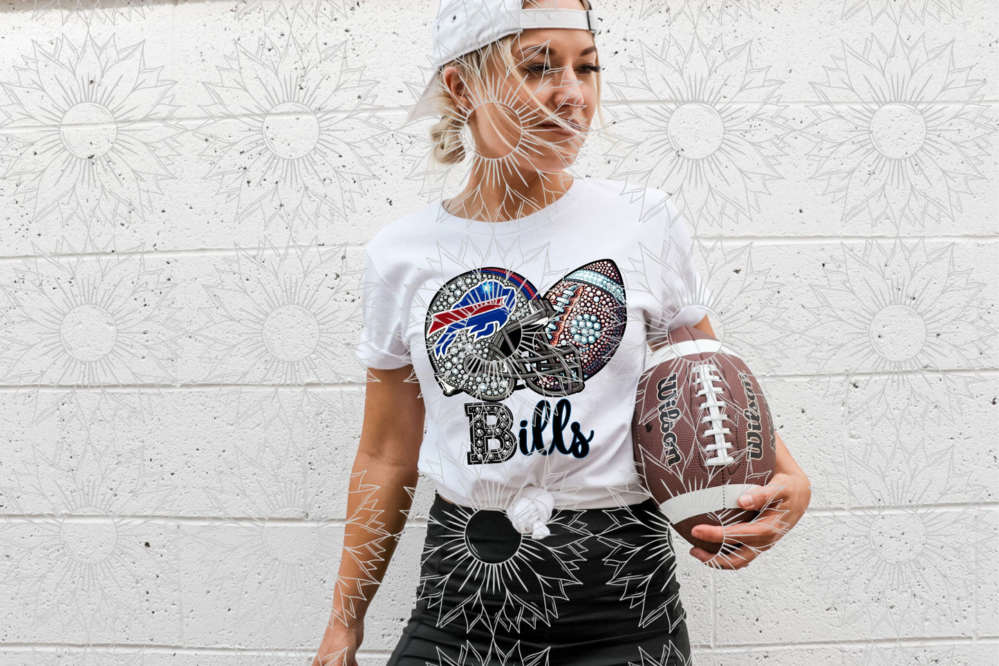 BB Rhinestone Rhinestone Football Helmet