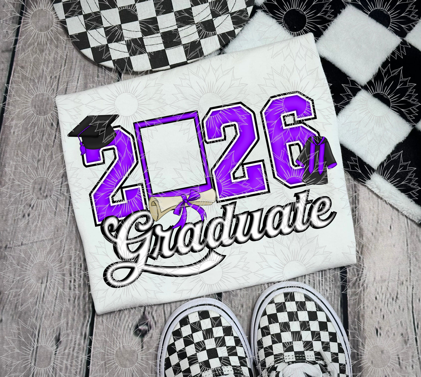 2026 Graduate Polaroid Purple