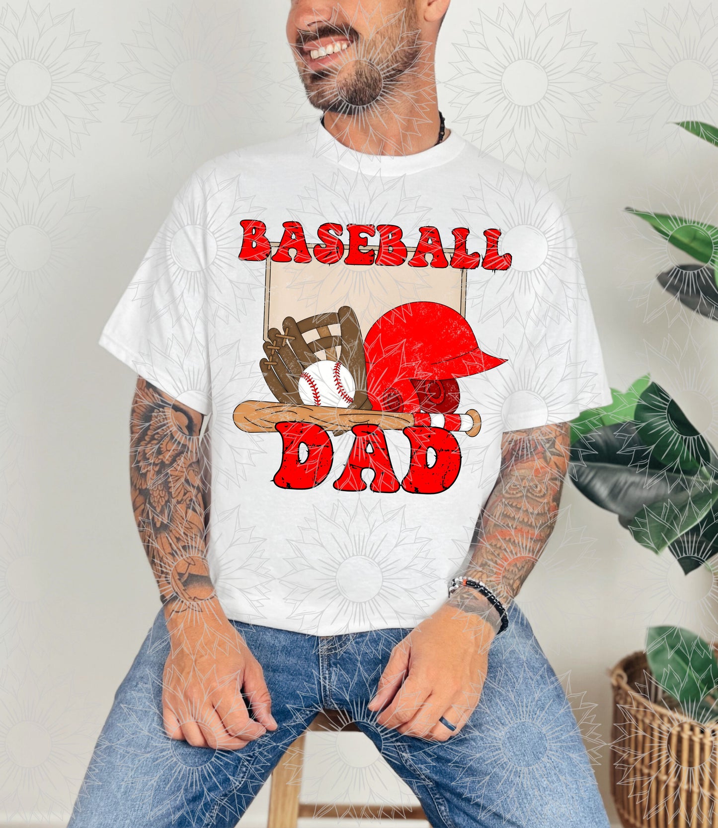 Baseball Dad Grunge