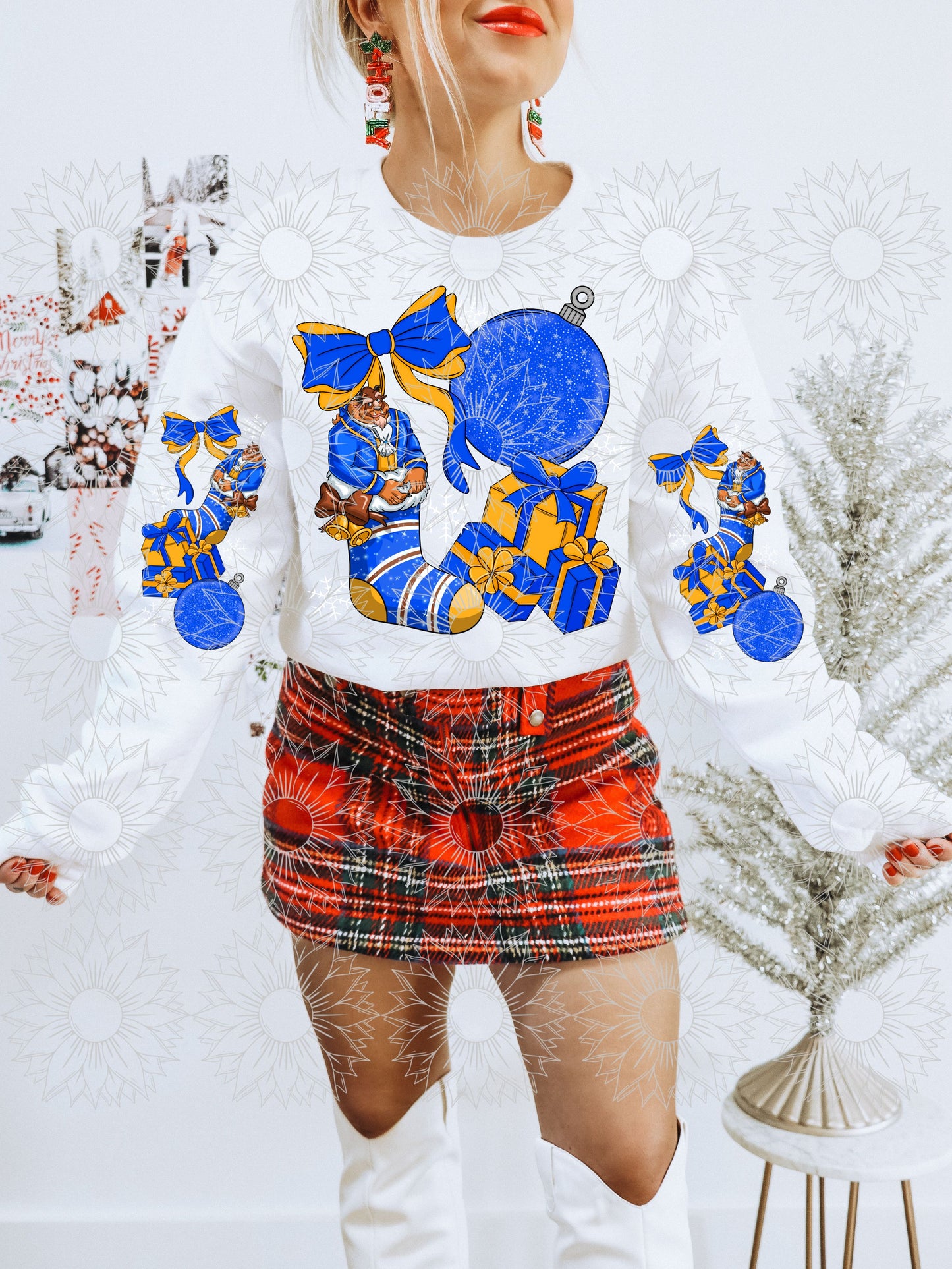 Christmas Coquette B W/Sleeve