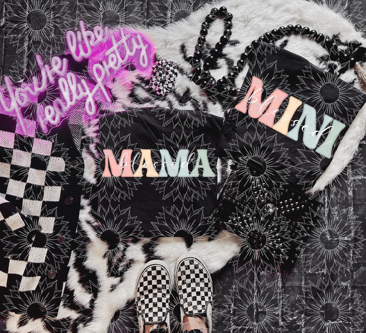 Blessed Mama & Mini - White