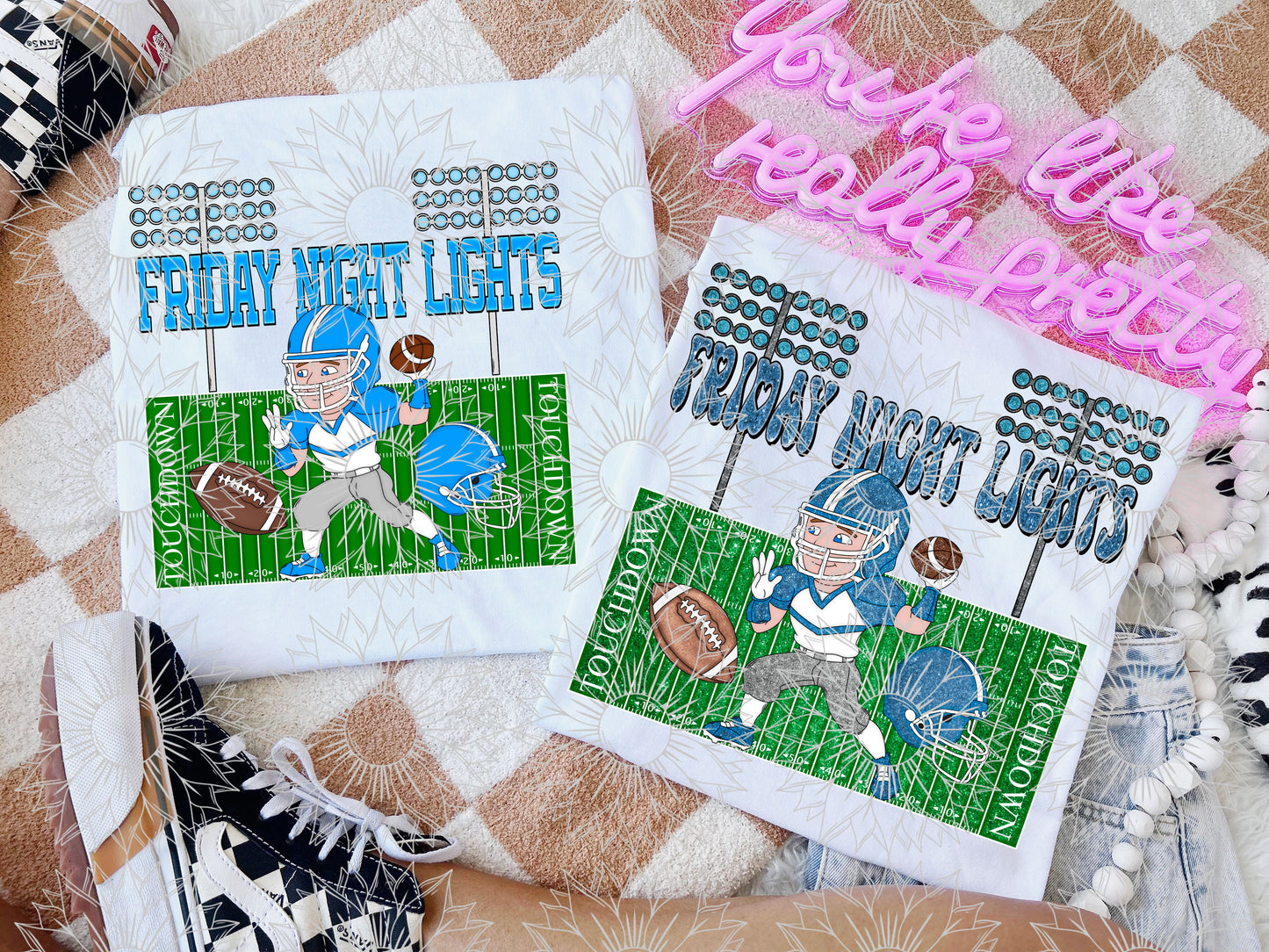 Friday Night Lights Light Blue