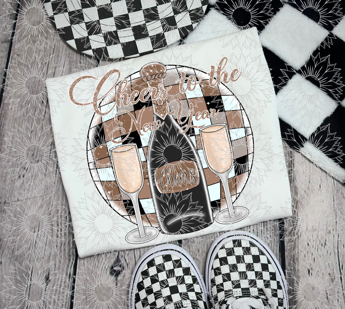 Cheers To The New Year - Tan