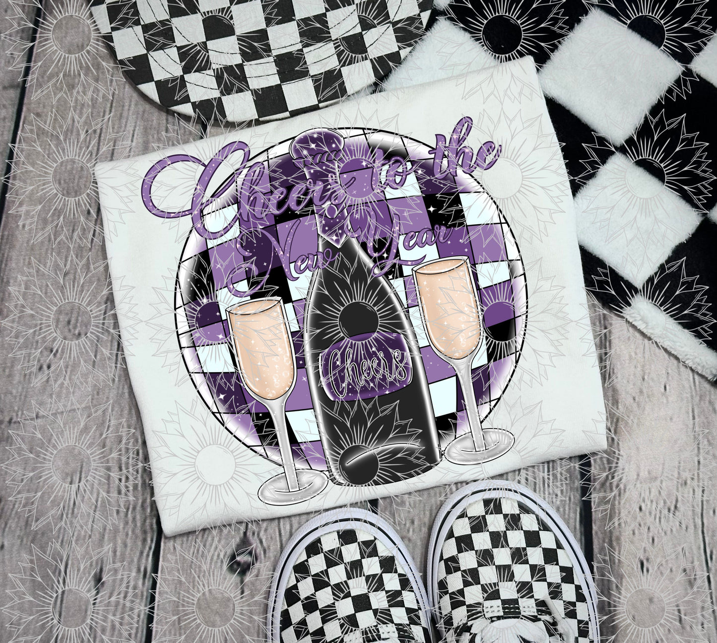 Cheers To The New Year - Purple