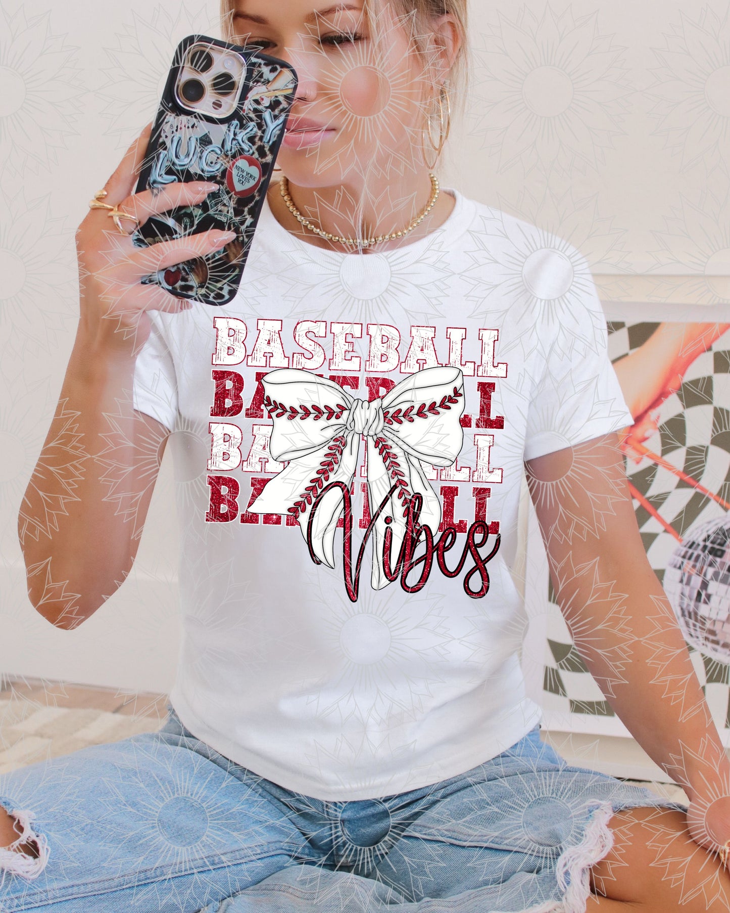 Baseball Vibes Partial Glitter