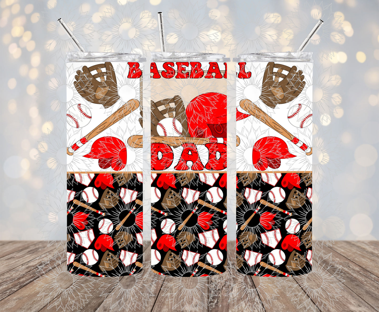 Baseball Dad Grunge 20OZ