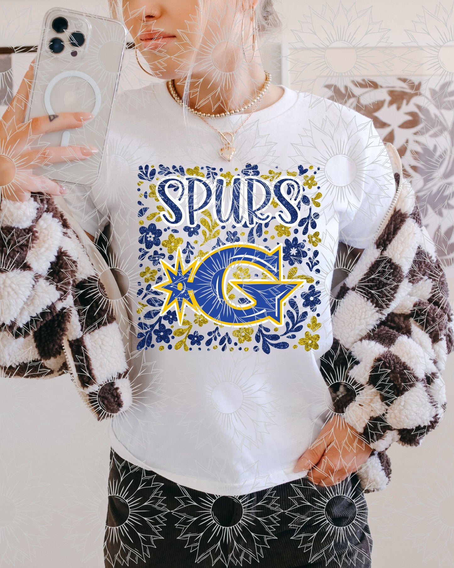 Gillette Spurs Floral