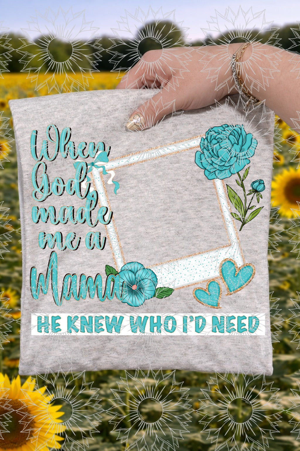 When God Made Me A Mama - Blue